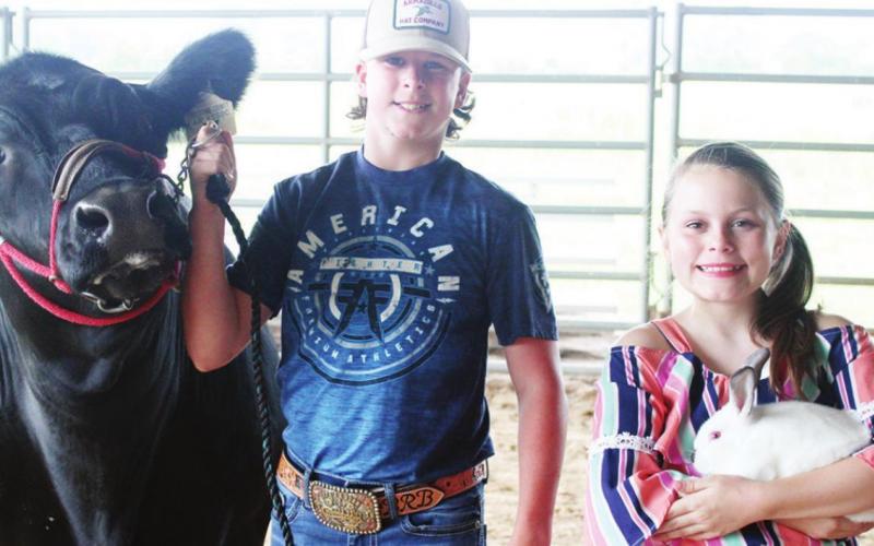 Siblings ready to show at county fair